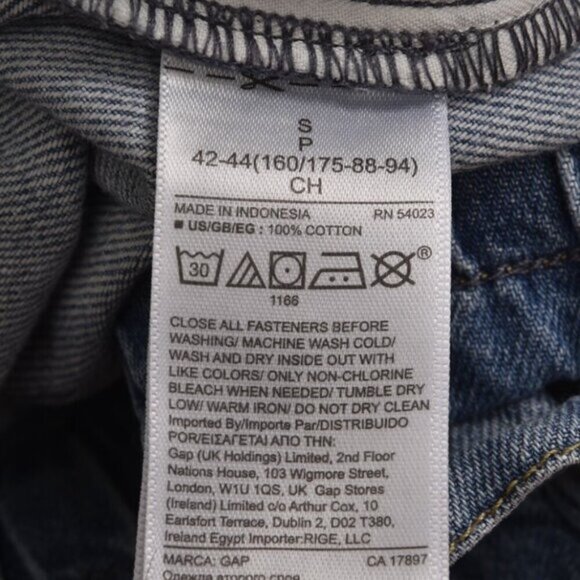 Gap Paperbag Pull On Jean Shorts Light Wash High Waist Size Small - Picture 8 of 11